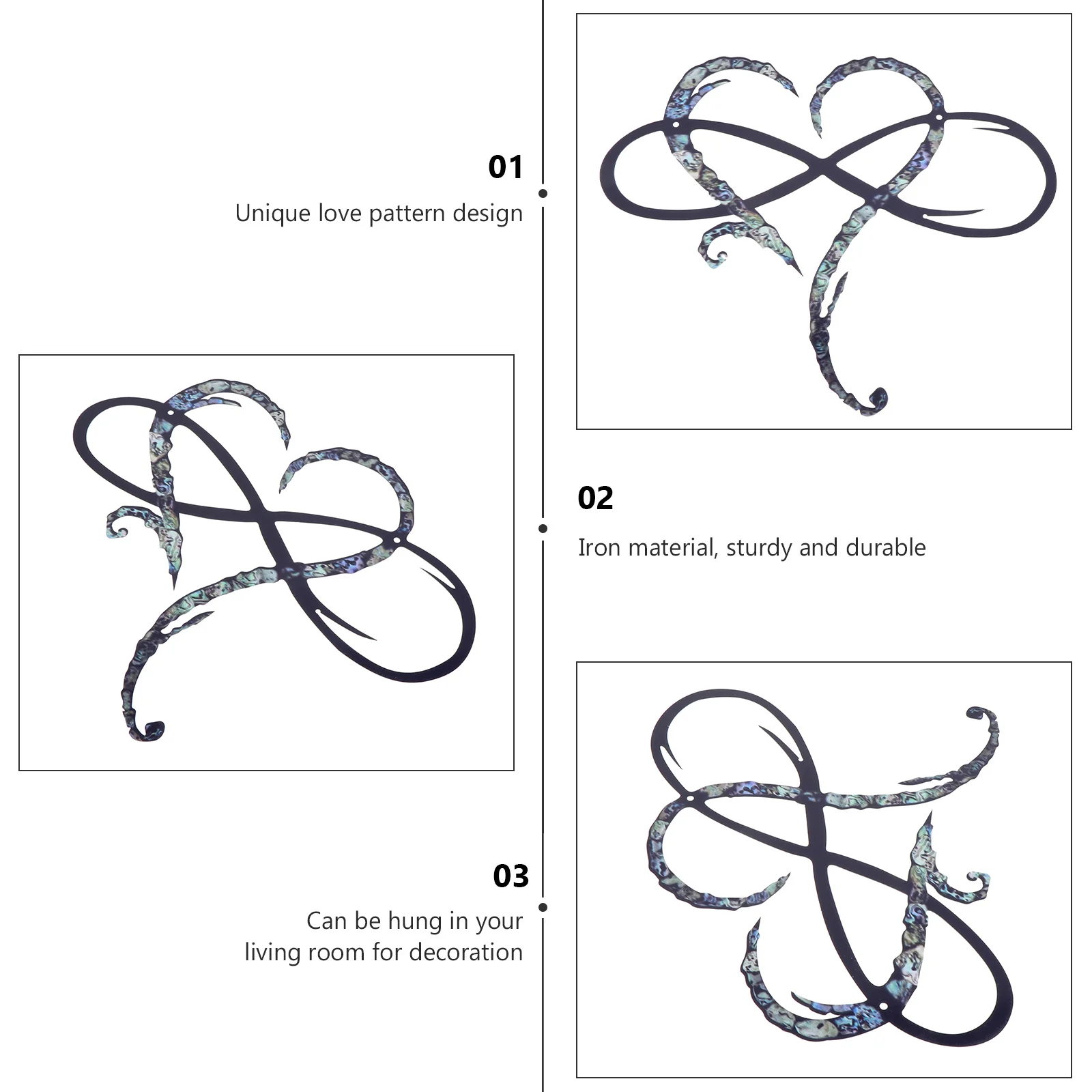 1Pcs Heart Wall Hanging Decor Iron Art Metal Pendant Rustproof Wall Metal Heart for Garden Living Room Bedroom Outdoor
1Pcs Heart Wall Hanging Decor Iron Art Metal Pendant Rustproof Wall Metal Heart for Garden Living Room Bedroom Outdoor