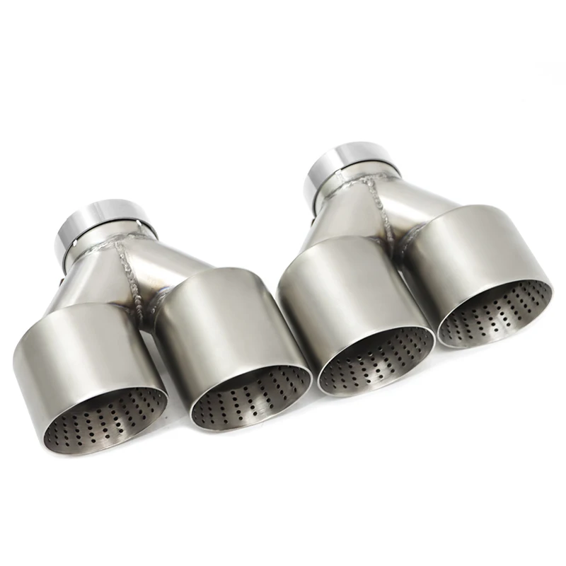 2pcs/lot Matte Stainless Steel Car Muffler Tip Exhaust Tip System Pipe Universal Exhaust Tip Y Type For BMW F10 F11 Nozzle
2pcs/lot Matte Stainless Steel Car Muffler Tip Exhaust Tip System Pipe Universal Exhaust Tip Y Type For BMW F10 F11 Nozzle