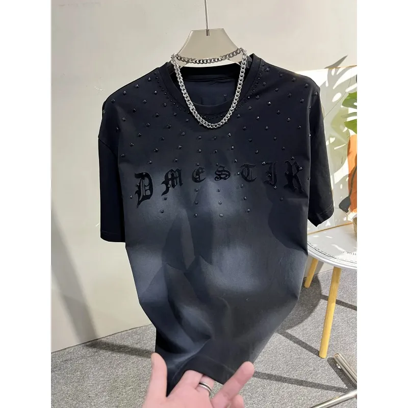 Men's Clothing Summer high quality Fashion Brand Personalized Hot Drilling Fashion Light Luxury Casual All-match T-shirts
Men's Clothing Summer high quality Fashion Brand Personalized Hot Drilling Fashion Light Luxury Casual All-match T-shirts