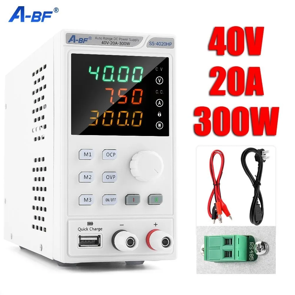 A-BF Adjustable DC Power Supply 160V/5A 80V/10A 40V/20A LED Digital Lab Bench Power Source Stabilized Voltage Regulator Switch
A-BF Adjustable DC Power Supply 160V/5A 80V/10A 40V/20A LED Digital Lab Bench Power Source Stabilized Voltage Regulator Switch