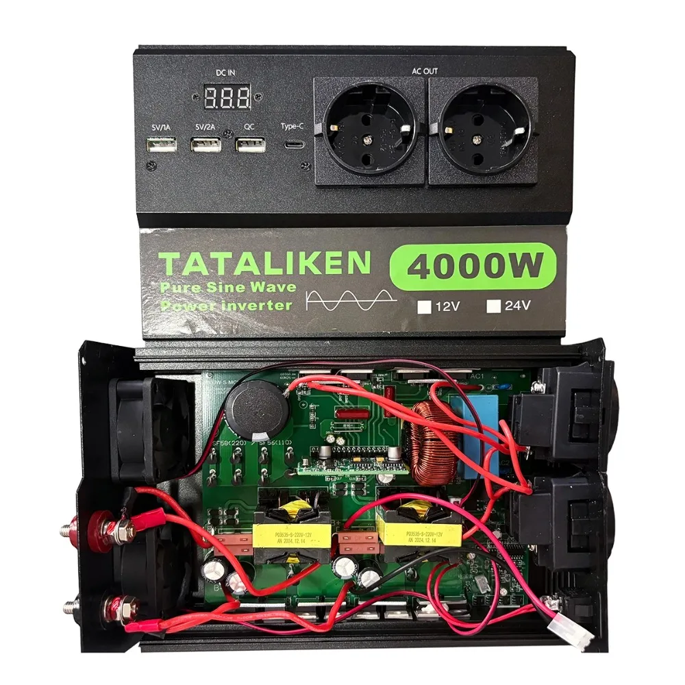 NYZXKJ European 4000-6000W multi-socket + USB inverter 12V24V to 220V power converter
NYZXKJ European 4000-6000W multi-socket + USB inverter 12V24V to 220V power converter