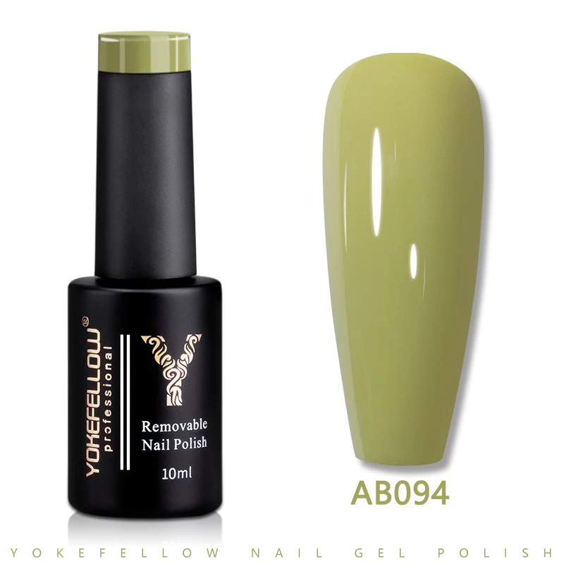 YOKEFELLOW UV LED Gel Nail Polish Green AB094 10ML Professional Semi-permanent Gel Varnishes for Nails
YOKEFELLOW UV LED Gel Nail Polish Green AB094 10ML Professional Semi-permanent Gel Varnishes for Nails