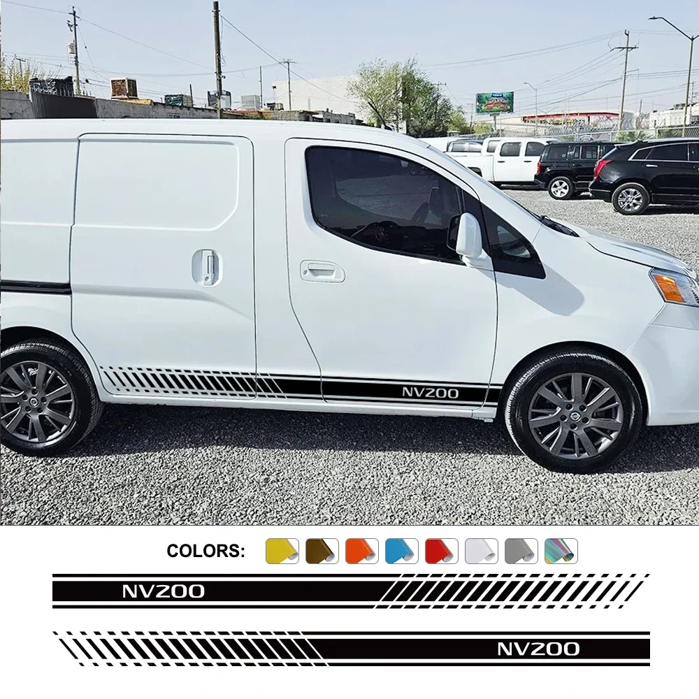 Car Side Door Stickers For Nissan NV200 Evalia Van Camper Graphics Stripes Style Vinyl Decor Decals Auto Tuning Accessories
Car Side Door Stickers For Nissan NV200 Evalia Van Camper Graphics Stripes Style Vinyl Decor Decals Auto Tuning Accessories