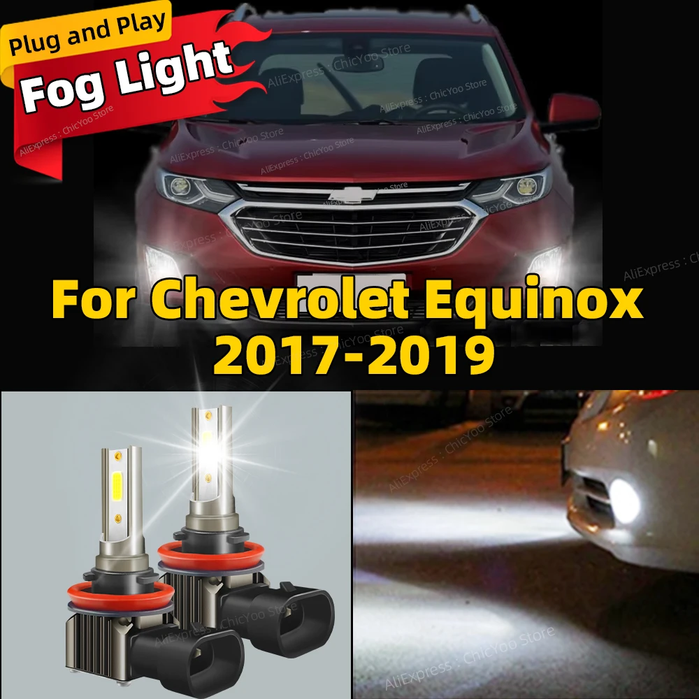 2Pcs 6000K Fog Light Car Front LED Lamp Accessories LED Bulb 80W For Chevrolet Equinox 2017 2018 2019 Plug and Play
2Pcs 6000K Fog Light Car Front LED Lamp Accessories LED Bulb 80W For Chevrolet Equinox 2017 2018 2019 Plug and Play