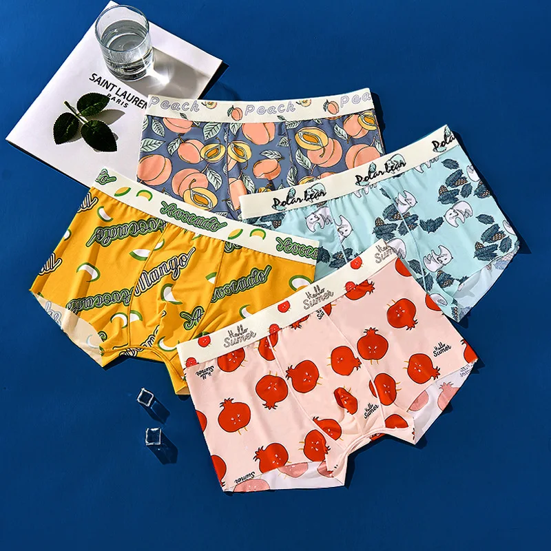 Men Underwears Ice Silk Cartoon Printed Male Boxers Shorts Breathable Panties Sexy Boxershorts Running Sports Boys Underpants
Men Underwears Ice Silk Cartoon Printed Male Boxers Shorts Breathable Panties Sexy Boxershorts Running Sports Boys Underpants