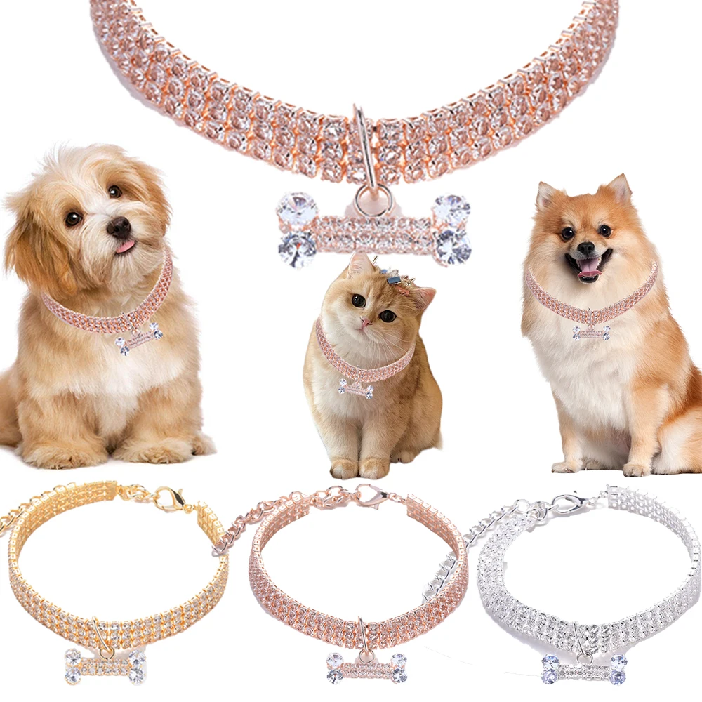Luxury Gold Cat Necklace Rhinestone Pet Dog Cat Collar Diamond Shining Cat Necklace Accessories For Puppy Kitten Adjustable
Luxury Gold Cat Necklace Rhinestone Pet Dog Cat Collar Diamond Shining Cat Necklace Accessories For Puppy Kitten Adjustable