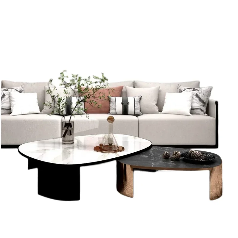 Stainless Steel Living Room round Coffee Table Combination Modern Minimalist Tea Table Bench Coffee Table
Stainless Steel Living Room round Coffee Table Combination Modern Minimalist Tea Table Bench Coffee Table