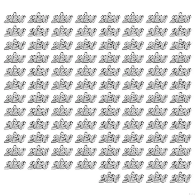 L5YA Pack Of 100 Year of 2026 Metal Charm Hanging Pendant For Various Jewelry Making
L5YA Pack Of 100 Year of 2026 Metal Charm Hanging Pendant For Various Jewelry Making