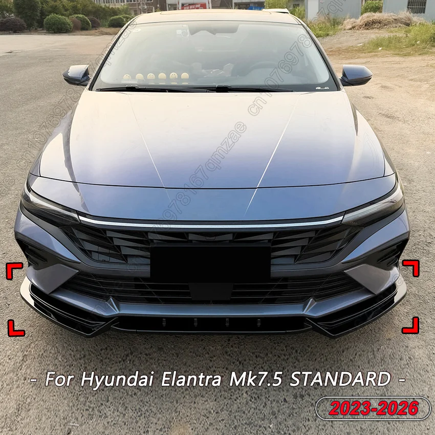 Car Front Bumper Splitter For Hyundai Elantra Mk7.5 STANDARD 2023-2026 Gloss Black Front Lip Spoiler Diffuser Body Kits Tuning
Car Front Bumper Splitter For Hyundai Elantra Mk7.5 STANDARD 2023-2026 Gloss Black Front Lip Spoiler Diffuser Body Kits Tuning