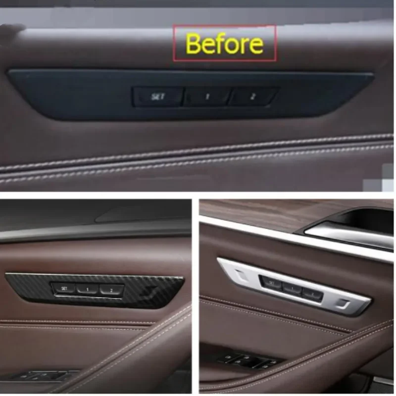 Seat Memory Adjustment Switch Button Frame Cover Trim Fit For BMW 5 Series Sedan G30 I2017 - 2023 Interior Accessories
Seat Memory Adjustment Switch Button Frame Cover Trim Fit For BMW 5 Series Sedan G30 I2017 - 2023 Interior Accessories