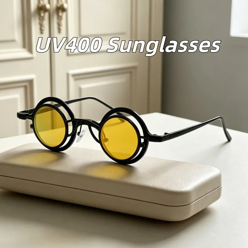 New Retro Metal Round Frame HD UV400 Sunglasses Outdoor Trendy Sports Driving Anti-UV Sunscreen High Quality Fishing Eyeglasses
New Retro Metal Round Frame HD UV400 Sunglasses Outdoor Trendy Sports Driving Anti-UV Sunscreen High Quality Fishing Eyeglasses