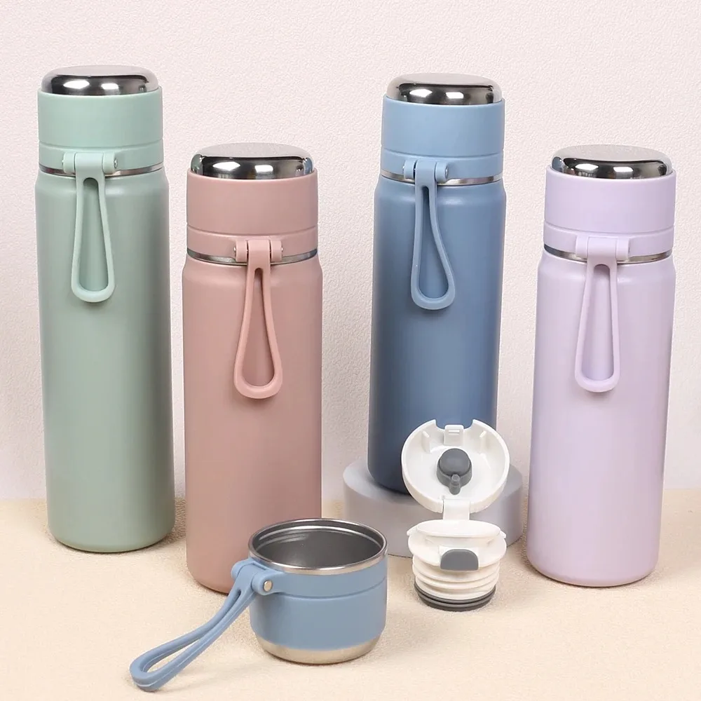 500/600ML Stainless Steel Thermal Water Bottle Keep Cold and Hot Thermo Cafe Coffee Mug Leakproof Travel Thermos Bottle 21 S908b3e2004a0474a9786633650e06e55W