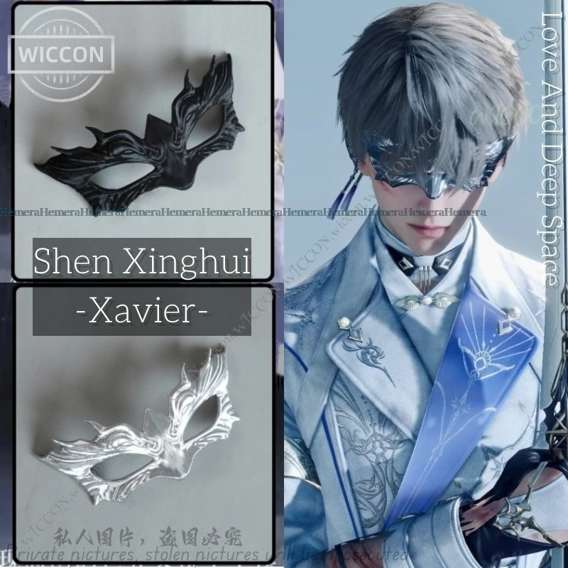 Love And Deep Space Game Xavier Shen Xinghui Cosplay Prop Mask Black White Halloween Party Gift Light Hunting Comic-Con Disguise
Love And Deep Space Game Xavier Shen Xinghui Cosplay Prop Mask Black White Halloween Party Gift Light Hunting Comic-Con Disguise
