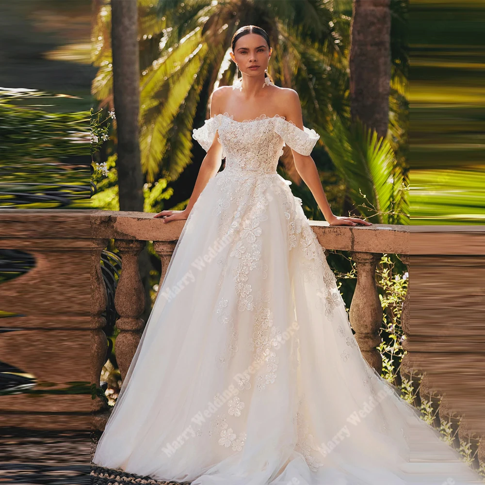 2026 Fascinating A-Line Women Wedding Dresses Off The Shoulder Tulle Bride Gown Engagement Banquet Vestidos De Novias Customized
2026 Fascinating A-Line Women Wedding Dresses Off The Shoulder Tulle Bride Gown Engagement Banquet Vestidos De Novias Customized