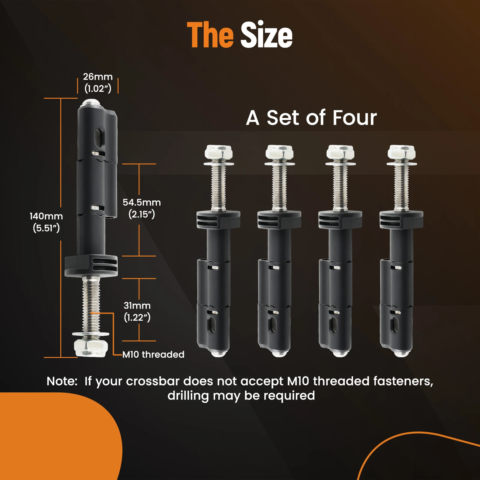 4 Pcs High Strength Mounting Pins Kits for Traction Boards Locks
4 Pcs High Strength Mounting Pins Kits for Traction Boards Locks