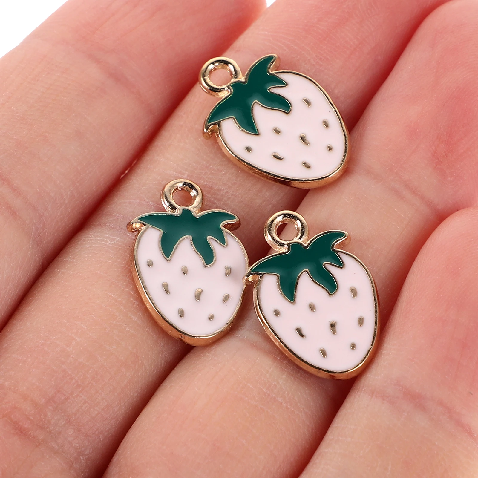 50 Pcs Strawberry Pendant Charms Zinc Alloy Jewelry Accessories Earring Bracelet Keychain Making Supplies Mini for Crafts
50 Pcs Strawberry Pendant Charms Zinc Alloy Jewelry Accessories Earring Bracelet Keychain Making Supplies Mini for Crafts