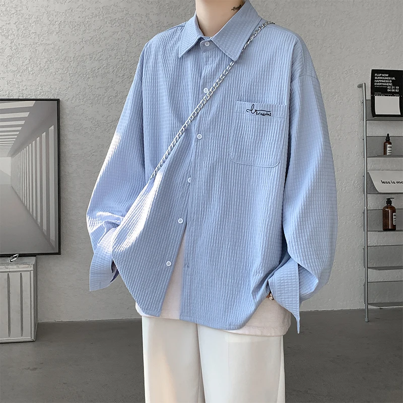 Men's Casual Long Sve irt Coat Spring Autumn New Loose Fit Faionable Color Top High End Feeling Versatile Pure C...
Men's Casual Long Sve irt Coat Spring Autumn New Loose Fit Faionable Color Top High End Feeling Versatile Pure C...