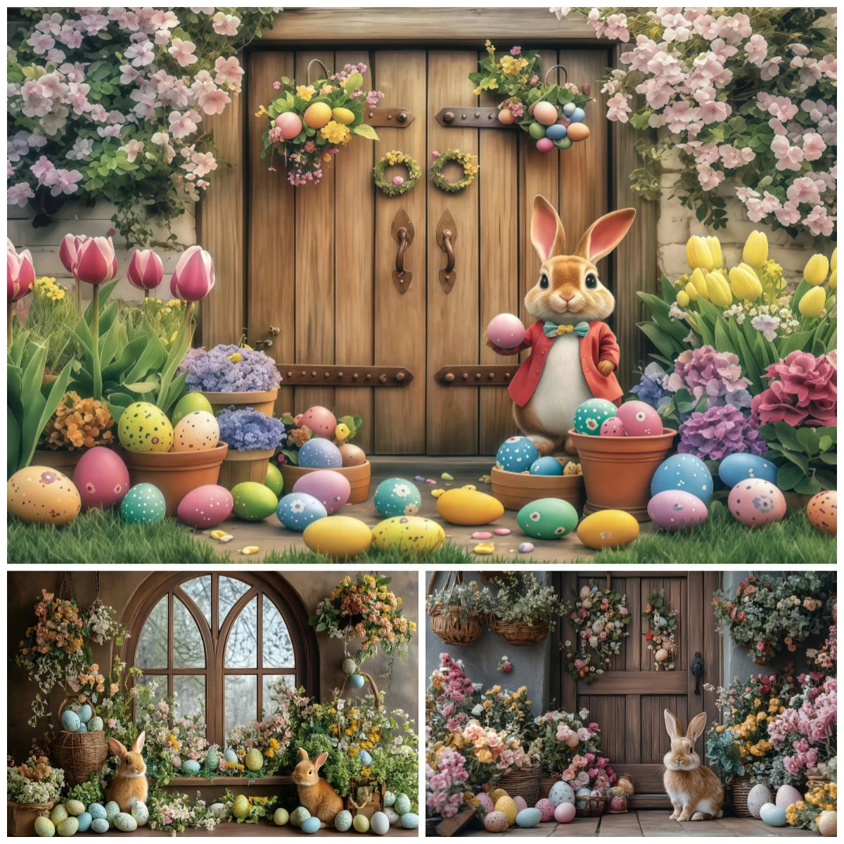 Easter Arch Door Backdrop Bunny Eggs Tulip Decor For Easter Party Photo Booth Spring Garden Theme Photo Studio Background Decor
Easter Arch Door Backdrop Bunny Eggs Tulip Decor For Easter Party Photo Booth Spring Garden Theme Photo Studio Background Decor