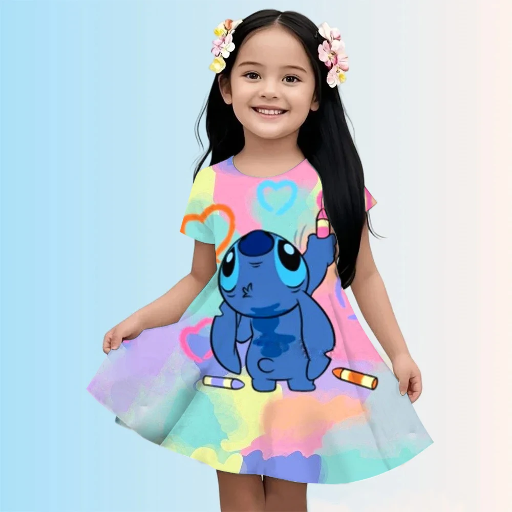 New Girls' Clothing Summer Lilo&Stitch Princess Dress Short Sleeved Children's Dress Party Children's Clothing Baby Dress
New Girls' Clothing Summer Lilo&Stitch Princess Dress Short Sleeved Children's Dress Party Children's Clothing Baby Dress