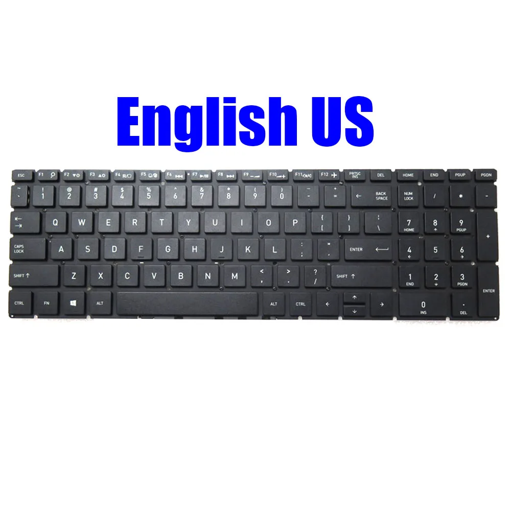 Laptop Keyboard English US For Dynabook EX50L-K For Satellite Pro L50-G Black Without Frame New
Laptop Keyboard English US For Dynabook EX50L-K For Satellite Pro L50-G Black Without Frame New