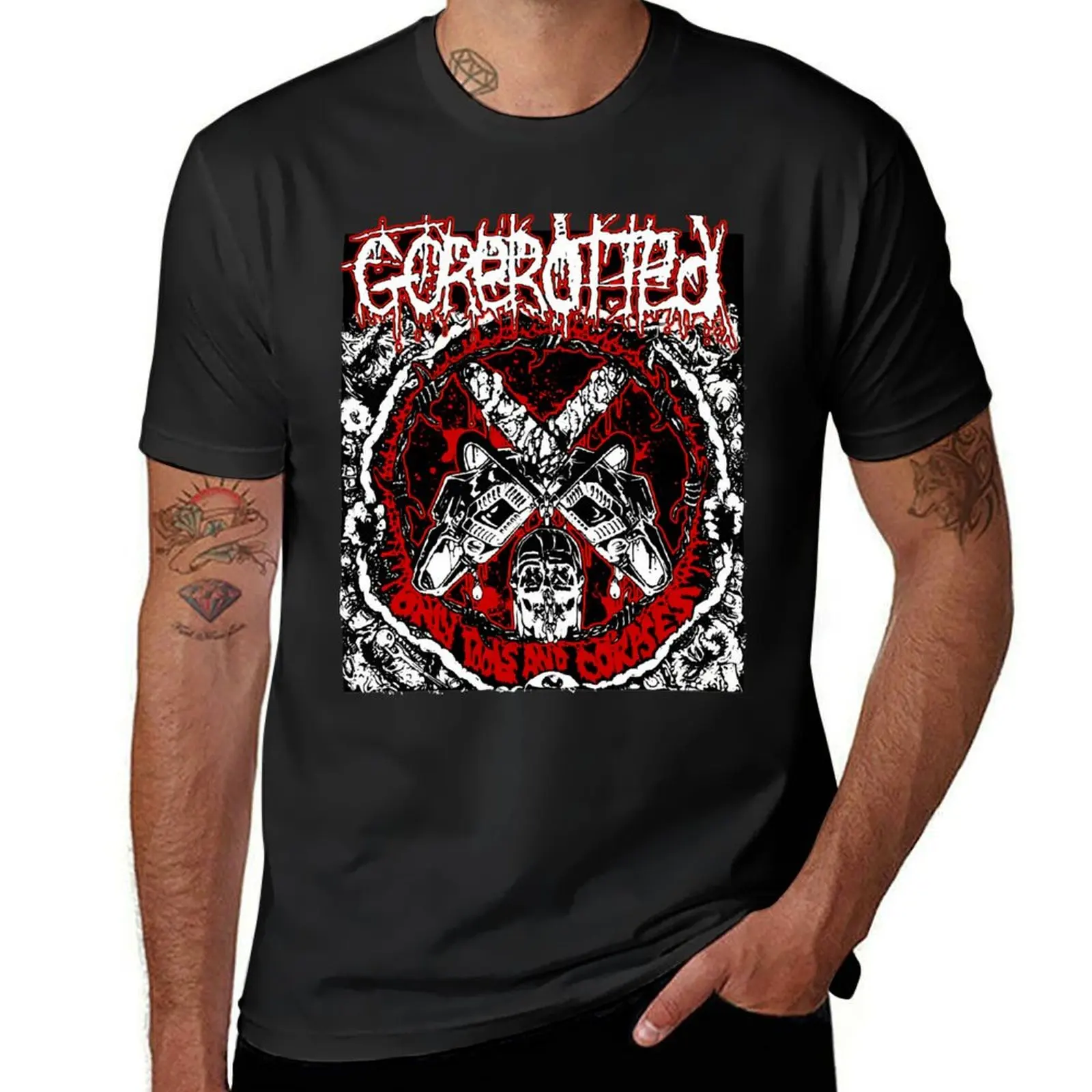 Men Gorerotted Gorgeous Classic T-Shirt sweat quick drying quick-drying Short sleeve tee tshirts for men
Men Gorerotted Gorgeous Classic T-Shirt sweat quick drying quick-drying Short sleeve tee tshirts for men