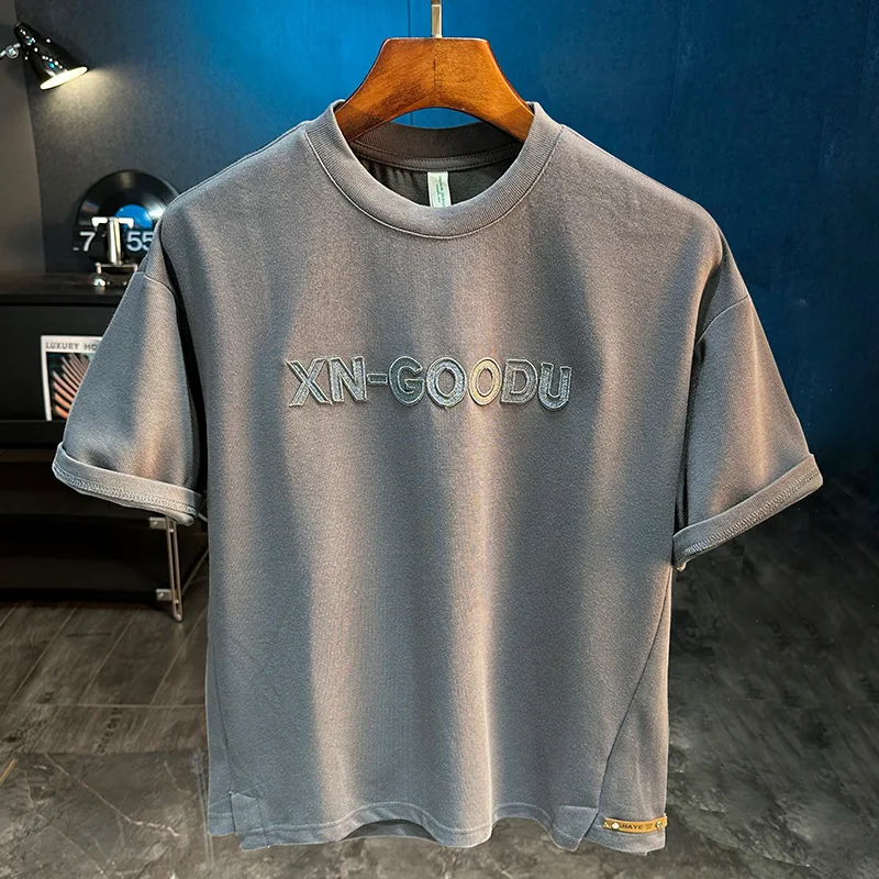 2025 New High end Short sleeved T-shirt for Men's Trendy Loose Round Neck Printed Versatile Trendy Brand Light Luxury Casual Top
2025 New High end Short sleeved T-shirt for Men's Trendy Loose Round Neck Printed Versatile Trendy Brand Light Luxury Casual Top