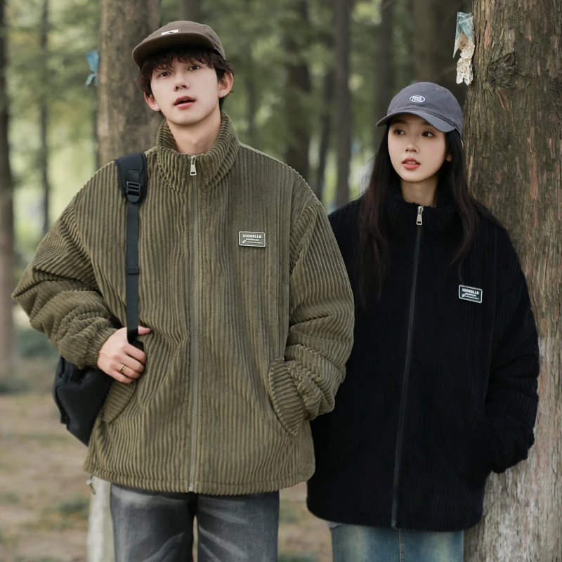 American Style Corduroy down Jacket Men's Winter Thickened Autumn Winter Fashion Brand Cotton Coat Standard Fit Regular Length
American Style Corduroy down Jacket Men's Winter Thickened Autumn Winter Fashion Brand Cotton Coat Standard Fit Regular Length