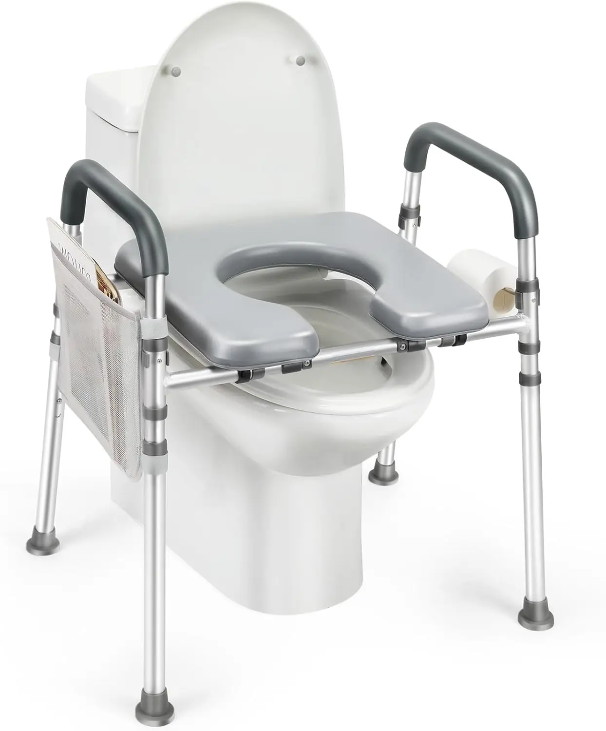 Регулируемое по высоте сиденье для унитаза с ручками для пожилых людей и людей с ограниченными возможностями, выдерживает до 227 кг, простая установка.
Регулируемое по высоте сиденье для унитаза с ручками для пожилых людей и людей с ограниченными возможностями, выдерживает до 227 кг, простая установка.