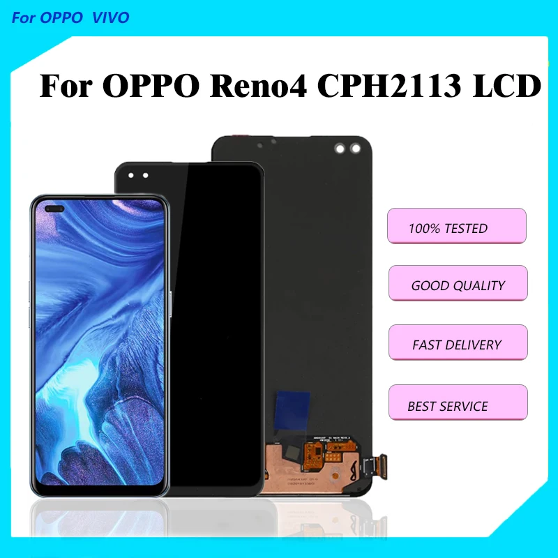 OLED/TFT For OPPO Reno4 LCD Display Touch Screen Digitizer For OPPO Reno4 CPH2113 Display Screen Digitizer
OLED/TFT For OPPO Reno4 LCD Display Touch Screen Digitizer For OPPO Reno4 CPH2113 Display Screen Digitizer