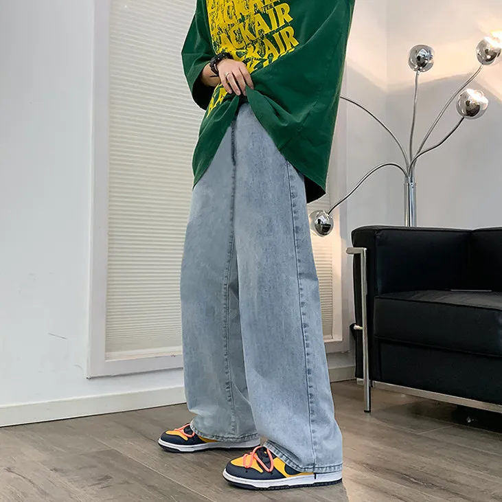 2023 New Spring High Quality Soft Washed Jeans Men High Waist Loose Straight Wide Leg Denim Trousers Male Long Casual Pants A08
2023 New Spring High Quality Soft Washed Jeans Men High Waist Loose Straight Wide Leg Denim Trousers Male Long Casual Pants A08