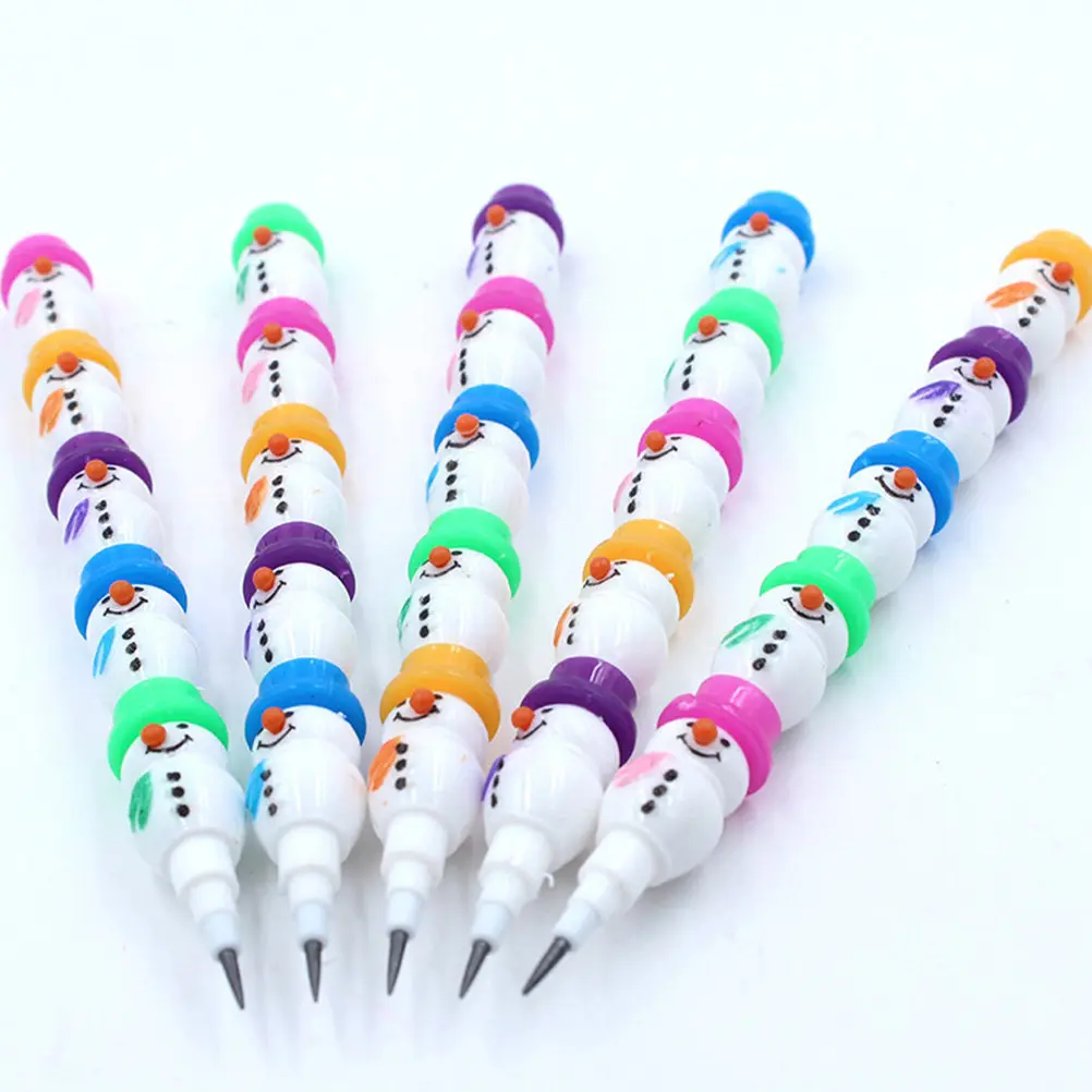 10Pcs Removable Pencils Premium Plastic Shell Snowman Theme Writing Pencil for Children Students Sketching Drawing School
10Pcs Removable Pencils Premium Plastic Shell Snowman Theme Writing Pencil for Children Students Sketching Drawing School