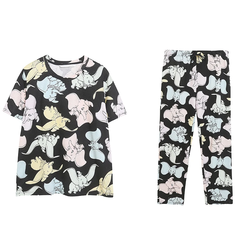 Cute Spunky Sweet Comfortable Soft Short Sleeve Straight Leg Long Pants Set Sleepwear Loose Home Clothes for Ladies
Cute Spunky Sweet Comfortable Soft Short Sleeve Straight Leg Long Pants Set Sleepwear Loose Home Clothes for Ladies