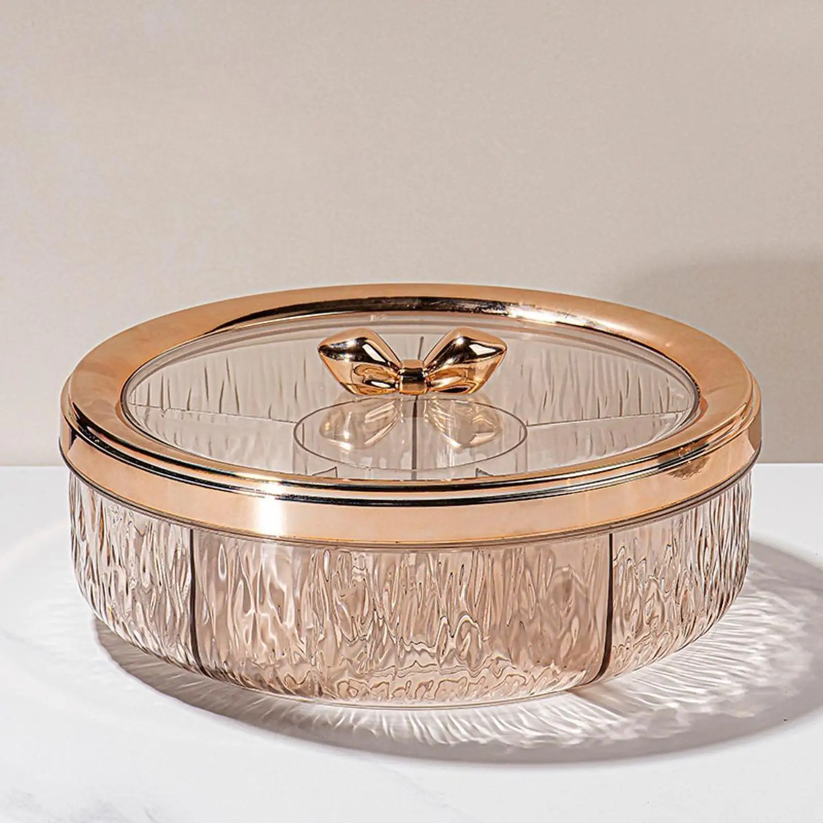 Transparent Lid Divided Snack Tray Six Section Rotatable Dish Decorative Tray for Dining Table Center
Transparent Lid Divided Snack Tray Six Section Rotatable Dish Decorative Tray for Dining Table Center