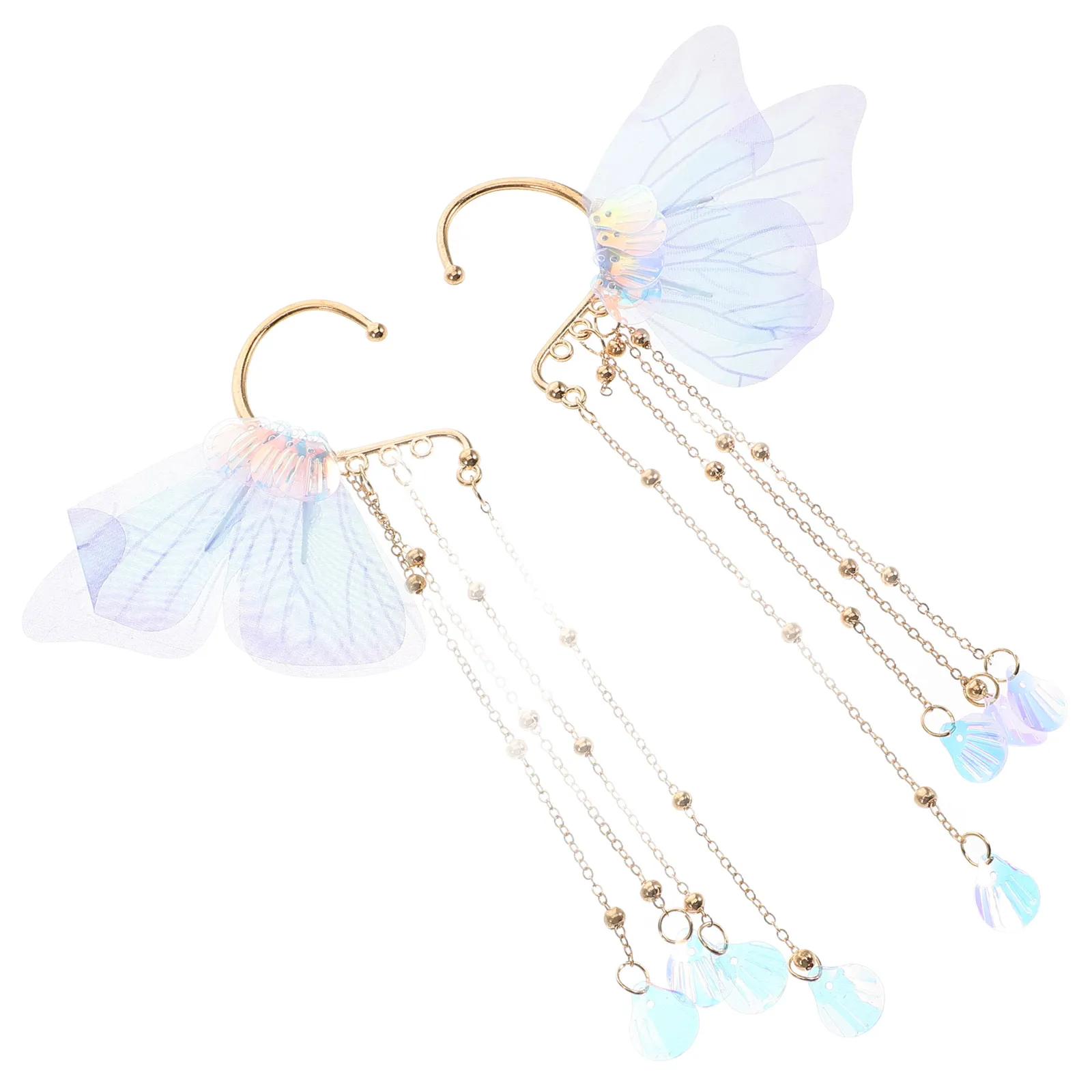 2pcs Mermaid Tassel Earrings Dark Blue Child Women Cute Cuff Fairy Wings Kids Accessories Lightweight Durable Trendy
2pcs Mermaid Tassel Earrings Dark Blue Child Women Cute Cuff Fairy Wings Kids Accessories Lightweight Durable Trendy