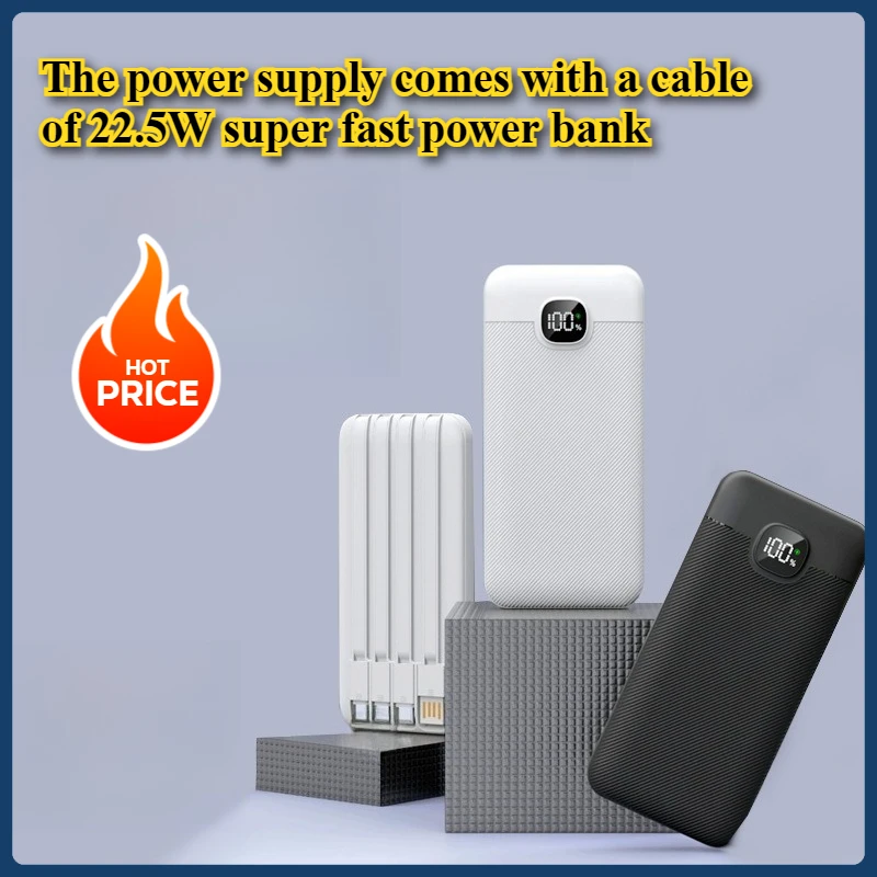 The Power Supply Comes with A Cable of 22.5W Super Fast Power Bank Light and Thin 10000mAh
The Power Supply Comes with A Cable of 22.5W Super Fast Power Bank Light and Thin 10000mAh