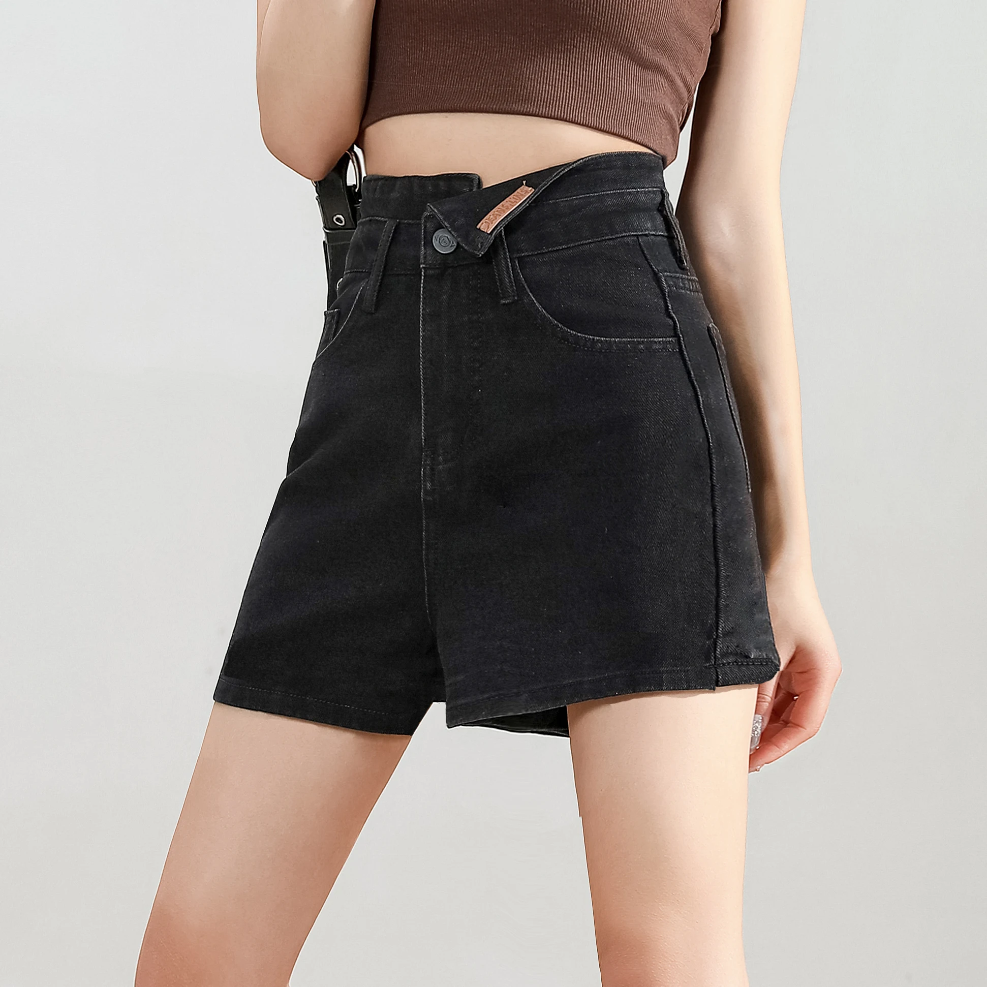 New Black High Waist Denim Shorts Women Summer Thin Loose Fit Y2k Shorts Petite Hot Pants Slimming
New Black High Waist Denim Shorts Women Summer Thin Loose Fit Y2k Shorts Petite Hot Pants Slimming