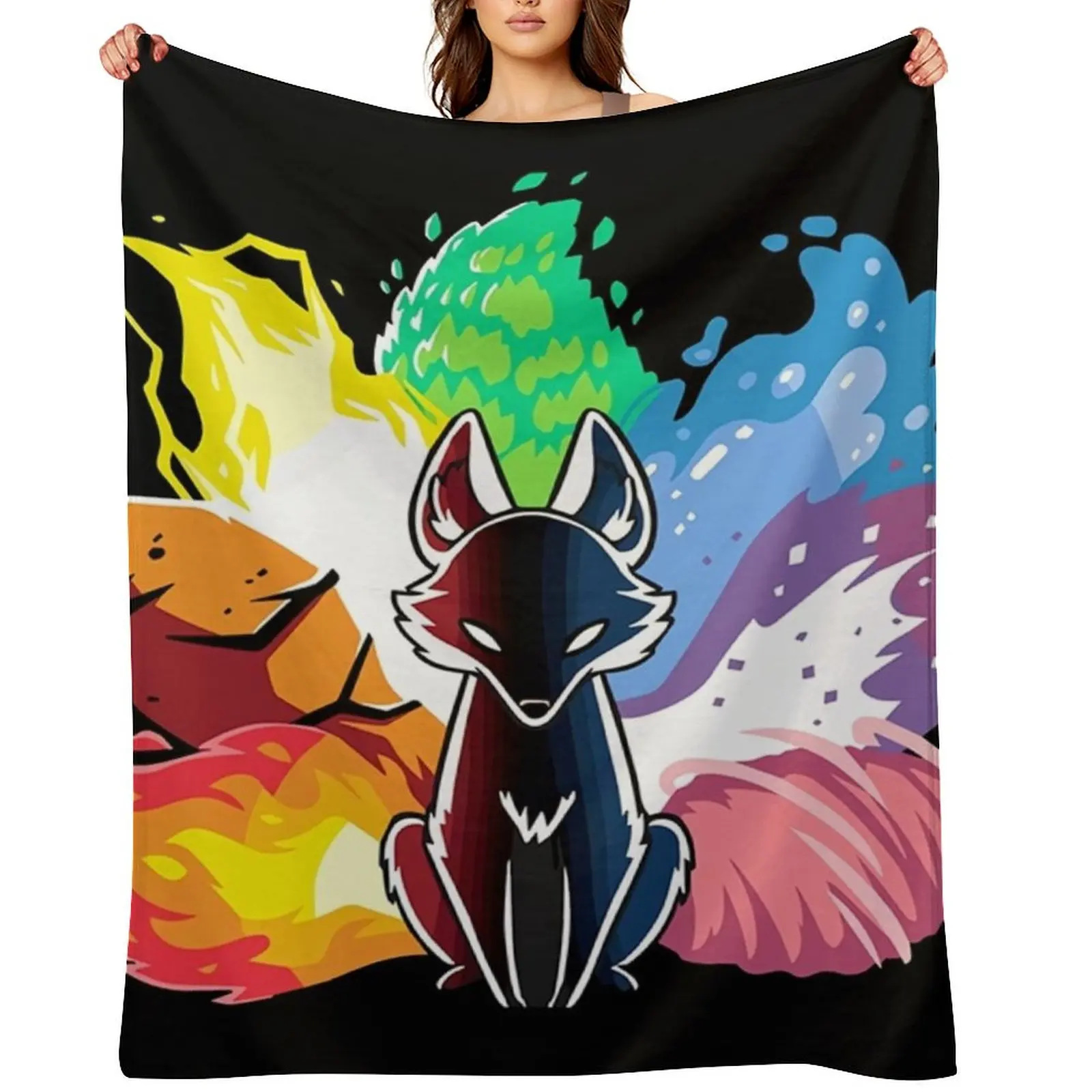 Nine Tail Fox Kitsune Throw Blanket Multi-Purpose Travel Furrys Decorative Sofas Blankets
Nine Tail Fox Kitsune Throw Blanket Multi-Purpose Travel Furrys Decorative Sofas Blankets