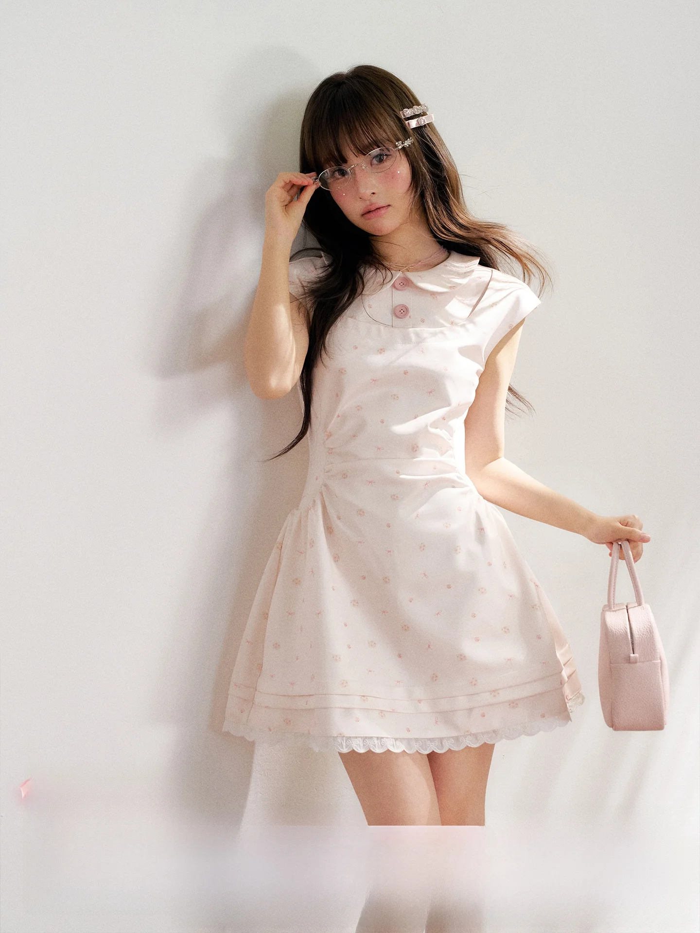 RRFIGHT Pink Floral Print Waist-Cinching Slim Fit Dress Summer A-Line Skirt School Style Casual Wear Doll Collar Sleeveless
RRFIGHT Pink Floral Print Waist-Cinching Slim Fit Dress Summer A-Line Skirt School Style Casual Wear Doll Collar Sleeveless