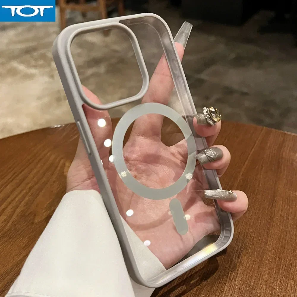 Luxury Magsafe Transparent Phone Case For iPhone 16 15 14 13 12 11 Pro Max Mini Plus Magnetic Wireless Charge Shockproof Cover
Luxury Magsafe Transparent Phone Case For iPhone 16 15 14 13 12 11 Pro Max Mini Plus Magnetic Wireless Charge Shockproof Cover