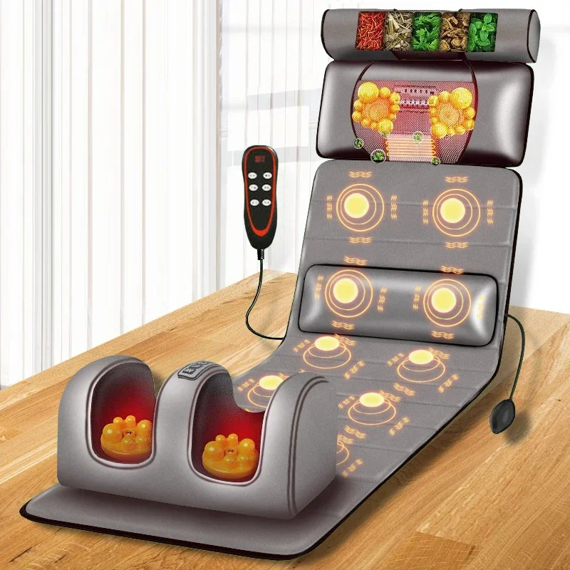 Electric Massage Mattress Vibrating Heating Infrared Massager Cushion For Whole Body Pain Stress Relief Body Relax Kneading 220V
Electric Massage Mattress Vibrating Heating Infrared Massager Cushion For Whole Body Pain Stress Relief Body Relax Kneading 220V