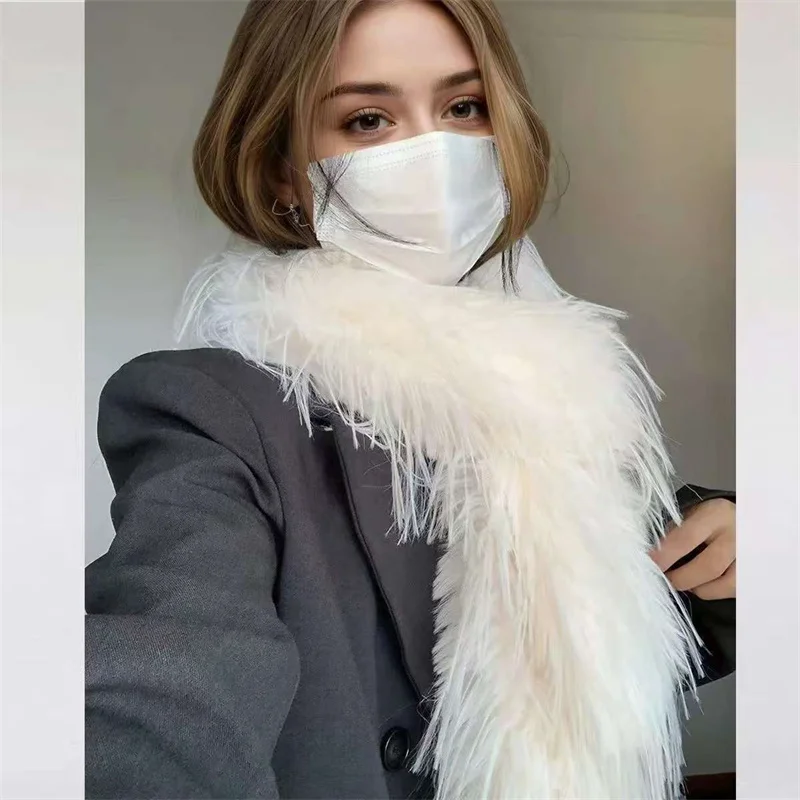 Толстый пушистый плюшевый шарф в Корейском стиле с длинной полоской, имитация норкового меха, 180 см, мягкая шаль, роскошный классический теплый шарф для девочек Y2K
Толстый пушистый плюшевый шарф в Корейском стиле с длинной полоской, имитация норкового меха, 180 см, мягкая шаль, роскошный классический теплый шарф для девочек Y2K