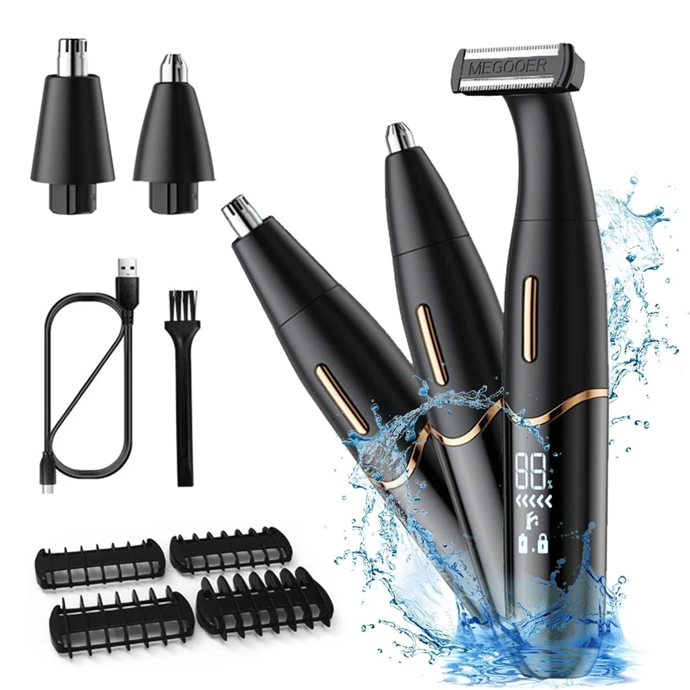 3 in 1 Electric Hair Shaver Nose Hair Trimmer Eyebrow Trimmer With LED Display Lady Shaver Bikini Line Zone Pubic Hair Removal
3 in 1 Electric Hair Shaver Nose Hair Trimmer Eyebrow Trimmer With LED Display Lady Shaver Bikini Line Zone Pubic Hair Removal