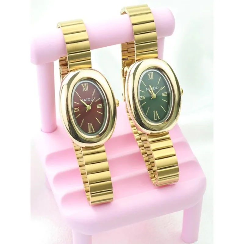 Gold Oval Women Quartz Watch Luxury Brand Stainless Steel BandWristwatch Fashion Casual Classical Ladies Watches Montre Femme
Gold Oval Women Quartz Watch Luxury Brand Stainless Steel BandWristwatch Fashion Casual Classical Ladies Watches Montre Femme