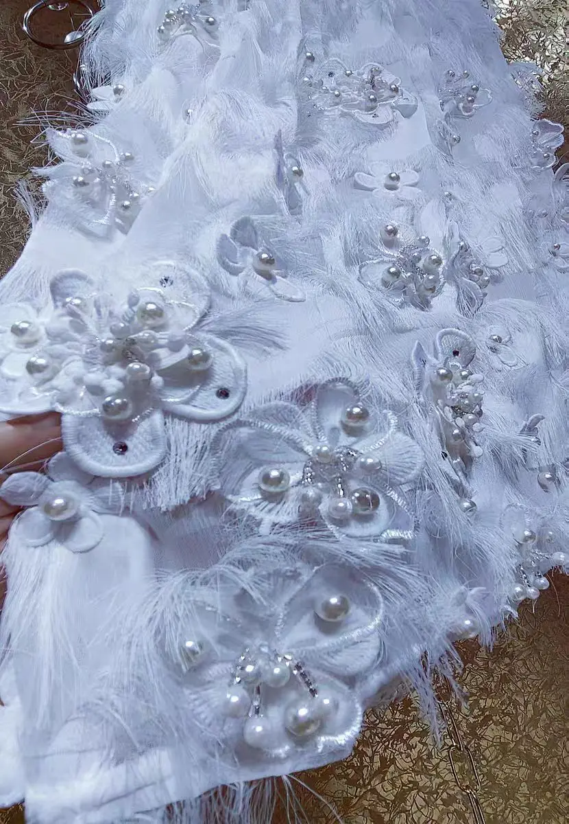 High-end Two Sides Pearls 3D Flowers Stitch Mid-length Skirts Womens 's Sweet Chic White Long Skirt 2025 Trend Pearls Faldas
High-end Two Sides Pearls 3D Flowers Stitch Mid-length Skirts Womens 's Sweet Chic White Long Skirt 2025 Trend Pearls Faldas