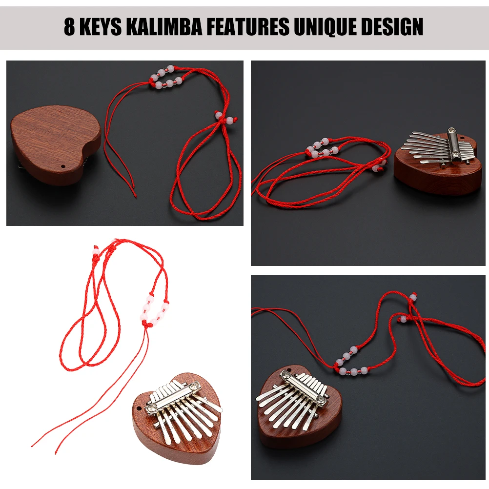 8 Keys Kalimba Thumb Piano Portable Wooden Heart Shaped for Kids Adults Beginner Musical Instrument Lightweight Compact Size
8 Keys Kalimba Thumb Piano Portable Wooden Heart Shaped for Kids Adults Beginner Musical Instrument Lightweight Compact Size