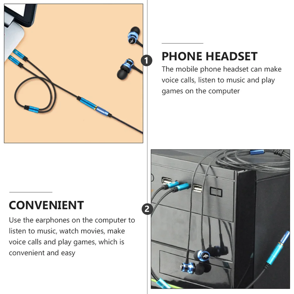 2Pcs Headphone 3.5mm Audio Y Splitter Cable Aluminum Alloy Mic and Earphone Headset Splitter for Desktop Laptop Separate
2Pcs Headphone 3.5mm Audio Y Splitter Cable Aluminum Alloy Mic and Earphone Headset Splitter for Desktop Laptop Separate