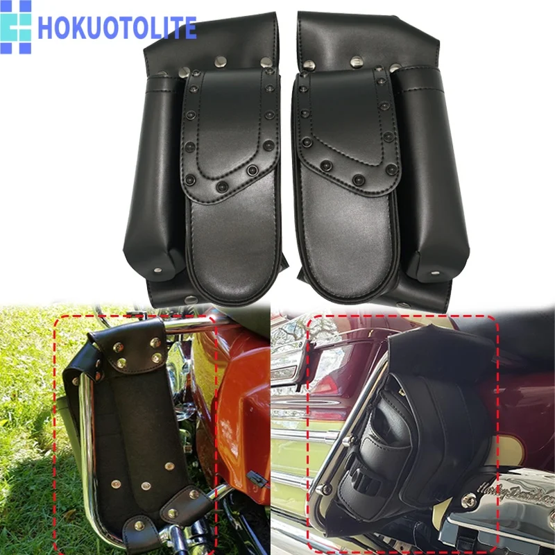 Motorcycle PU Side Case Anti Collision Bar Bag with Water Bottle Holder For Harley Touring Road King Electra Glide 1993-2026
Motorcycle PU Side Case Anti Collision Bar Bag with Water Bottle Holder For Harley Touring Road King Electra Glide 1993-2026