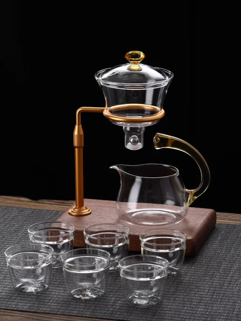 Automatic Lazy Tea Making Artifact Glass Tea Set Household Gift Box Magnetic Suction Kung Fu Tea Set Tea Cup Bubble Teapot
Automatic Lazy Tea Making Artifact Glass Tea Set Household Gift Box Magnetic Suction Kung Fu Tea Set Tea Cup Bubble Teapot
