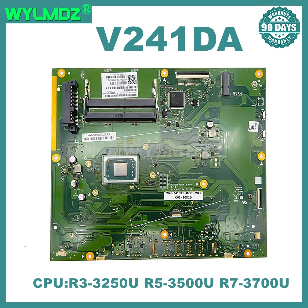 V241DA Motherboard For Asus V241DA V241 V241D Mainboard with R3-3250U R5-3500U R7-3700U CPU 100% Tested OK 90 Days Warranty
V241DA Motherboard For Asus V241DA V241 V241D Mainboard with R3-3250U R5-3500U R7-3700U CPU 100% Tested OK 90 Days Warranty
