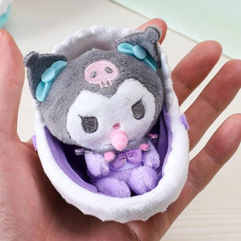 Cute Kuromi Plush Keychain Baby Bassinet Style Stuffed Animal Toys Backpack My Melody Doll Pendant Cartoon Plushie Perfect Gifts
Cute Kuromi Plush Keychain Baby Bassinet Style Stuffed Animal Toys Backpack My Melody Doll Pendant Cartoon Plushie Perfect Gifts